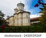 View of church of Saints Constantine and Helena at Horezu Monastery, Romania