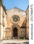 View at the Church of San Domenico in the streets of Cosenza in  Italy