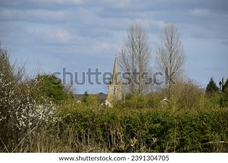 A view of a church spire 