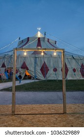 View Of Circus Tent Inside A Frame