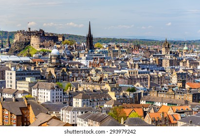 View Of The City Centre Of Edinburgh - Scotland