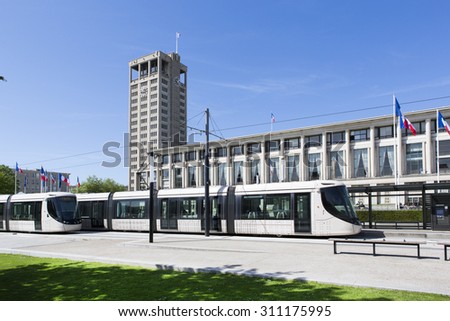 View of the City hall of Le Havre in Normandy, France