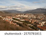 View of the city of Knin from the ancient fortress of Knin, Croatia