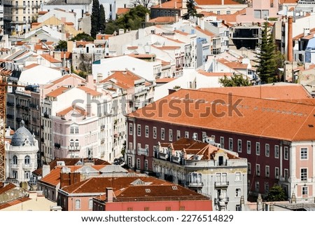 view of city of lisbon portugal, beautiful photo digital picture