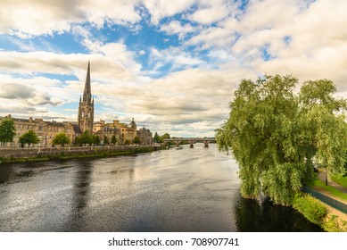 View of the city of Perth in Scotland