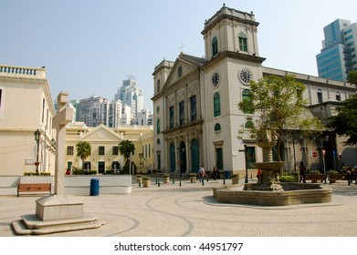 A view of classical chruch architecture in Macau