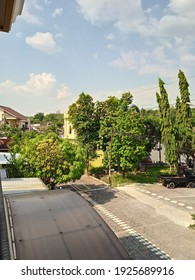A view of clear sky in the residence