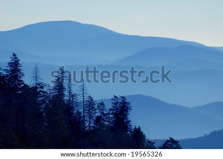 View From Clingmans Dome, Great Smoky Mountains National Park, Tennessee