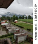 A view of clouded mountains,Srinagar