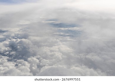 View of clouds from inbetween