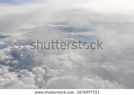 View of clouds from inbetween