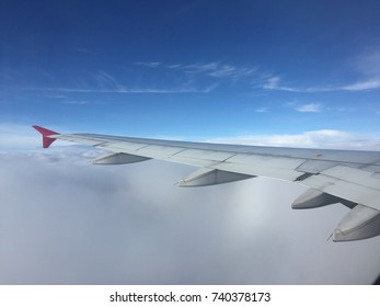 View Clouds Inside Plane Stock Photo 740378173 