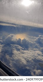 view of clouds from a plane