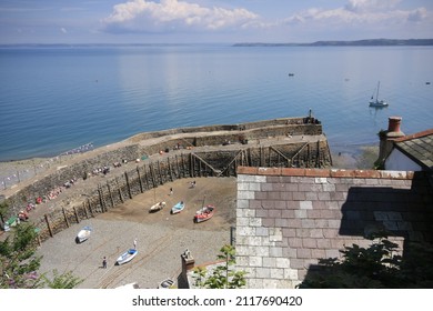 View Of Clovelly Harbour Devon