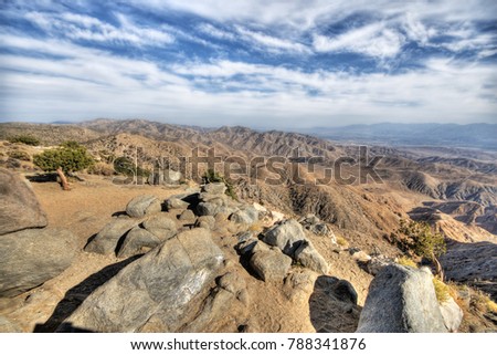 A view of Coachella Valley and San Andreas Fault from Joshua Tree National Park