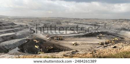 view of the coal mine from afar 