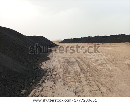 A view of coal yard for power production  Stock photo © 