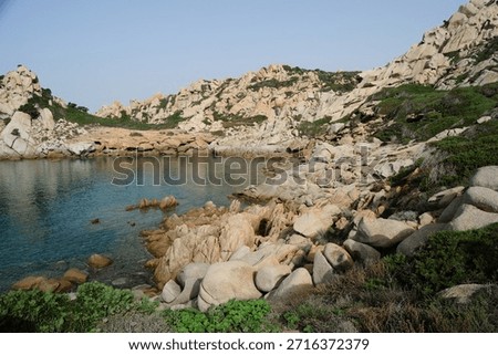 View of the coast of Capo Testa