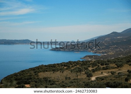 view of the coast of the ionic sea