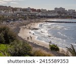 View of coastline from coastal walk from Costa Adeje, Teneriffe, Spain