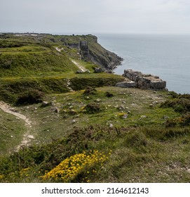 View Of The Coastline On The Isle Of Portland, Dorset