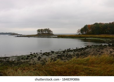 View Of Coastline At Pelham Bay Park In Bronx, New York