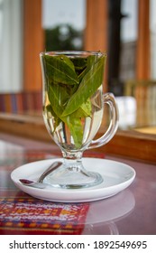 View Of Coca Tea In Lima Peru. 