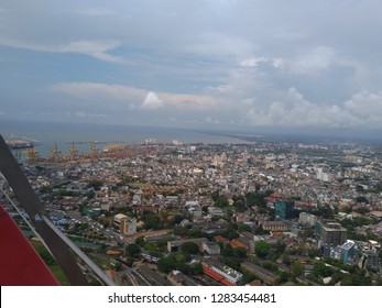 View Of The Colombo Harbour From The Lotus Tower