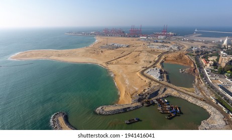 A View Of The Colombo Port City Under Construction.