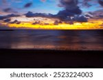 View of a Colorful Sunrise, Jetty Park, Fort Pierce, Florida