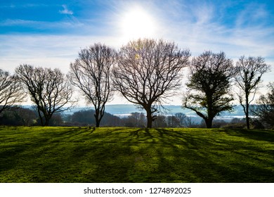 View Of Combe Valley N East Sussex, England From Upper Wilting Ridge On Land Once Owned By King Harold Godwinson.