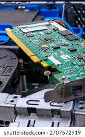 View of the computer's PCI GPU card connector.
