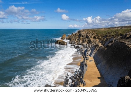 View of the Concha Beach in São Pedro de Moel, Marinha Grande, Portugal