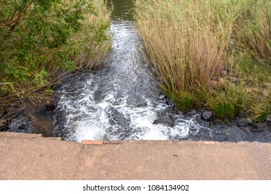 A View From A Concrete Bridge Near The Wilge River In The Vicinity Of Bronkhorstspruit East Of Pretoria South Africa