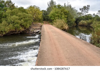 A View From A Concrete Bridge Near The Wilge River In The Vicinity Of Bronkhorstspruit East Of Pretoria South Africa