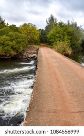 A View From A Concrete Bridge Near The Wilge River In The Vicinity Of Bronkhorstspruit East Of Pretoria South Africa