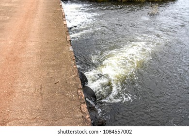 A View From A Concrete Bridge Near The Wilge River In The Vicinity Of Bronkhorstspruit East Of Pretoria South Africa