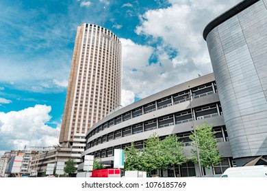 View Of Congress Palace (Palais Des Congres) And Hyatt Regency Paris Etoile (on Background) - Skyscraper Hotel Located Near Porte Maillot