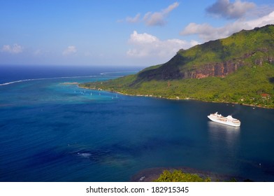 View At Cooks Bay, Moorea Island, French Polynesia