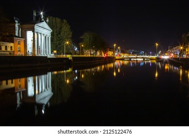 View Of Cork City And River Lee At Night