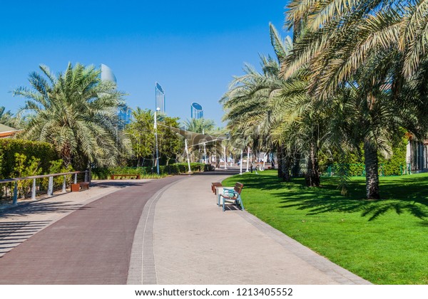 View Corniche Park Abu Dhabi Uae Stock Photo Edit Now 1213405552