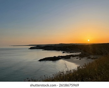 View of a Cornish sunset 