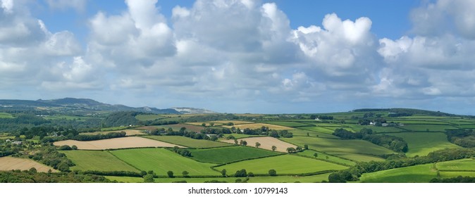 A View Of Cornwall Countryside Near Fowey