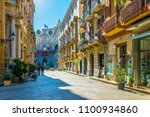 View of the corso Vittorio Emanuele in Trapani, Sicily, Italy
