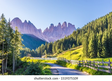 View at the Countryside of Santa Maddalena village in Dolomites, Italy - Shutterstock ID 1519375109