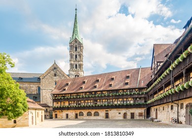 View At The Courtyard Of Old Palace In Bamberg - Germany