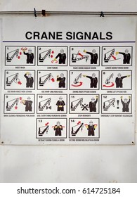 Banksman Hand Signals Chart