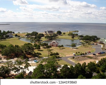 View from Currituck Beach Lighthouse in Corolla, Outer Banks, North Carolina