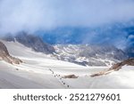 View of Dachstein glacier on Hunerkogel mountain, Austria