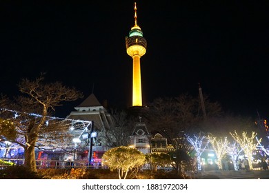 View Of The Daegu Tower Inside Eworld Rides, Daegu South Korea November 2020.